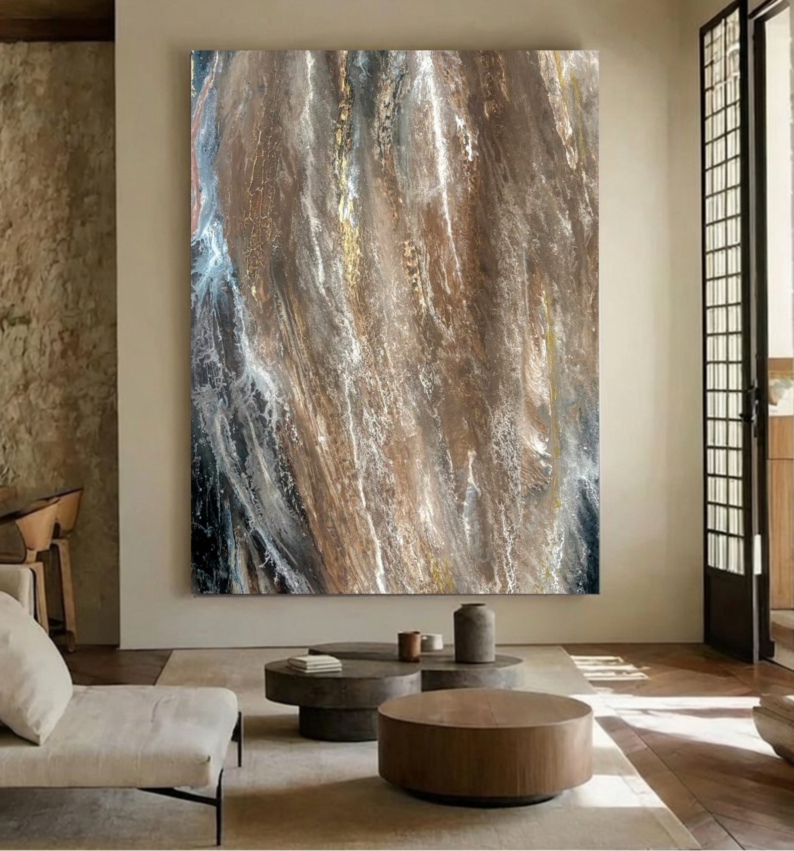 Rusto No. 006 hung in a living room